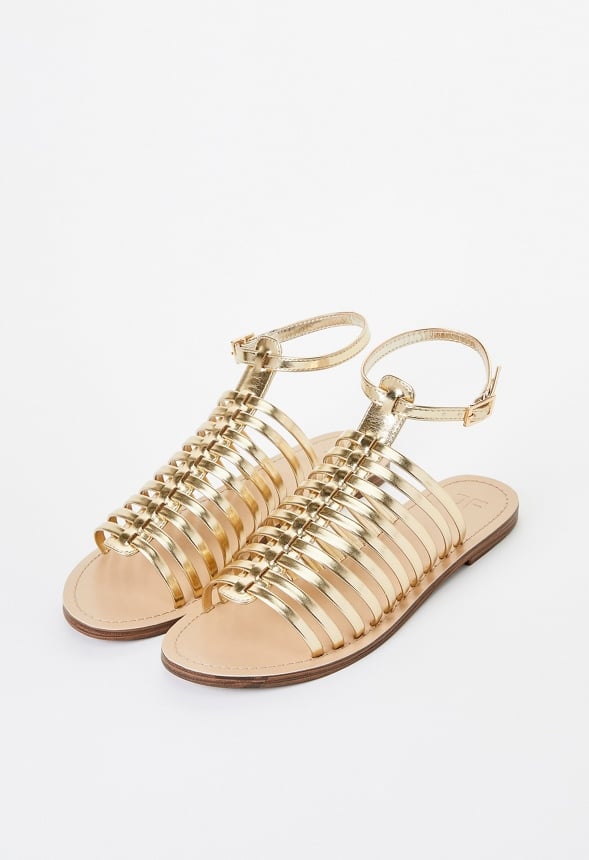 Nala Flat Sandal Gold