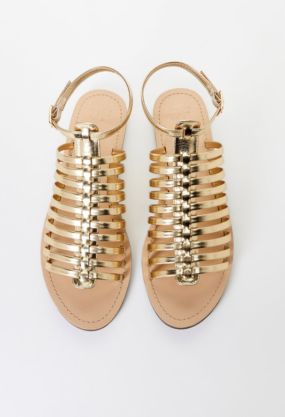 Nala Flat Sandal Gold