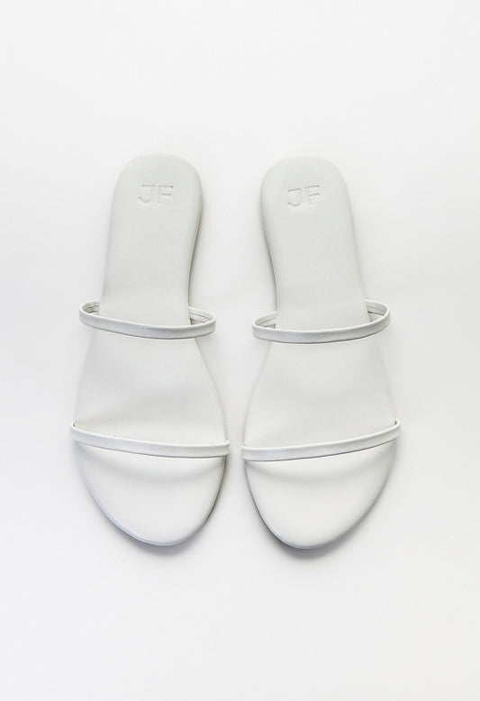 Toni Flat Slide Sandal Bright White