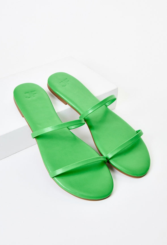 Toni Flat Slide Sandal Classic Green