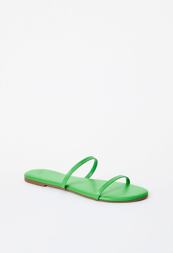 Toni Flat Slide Sandal Classic Green