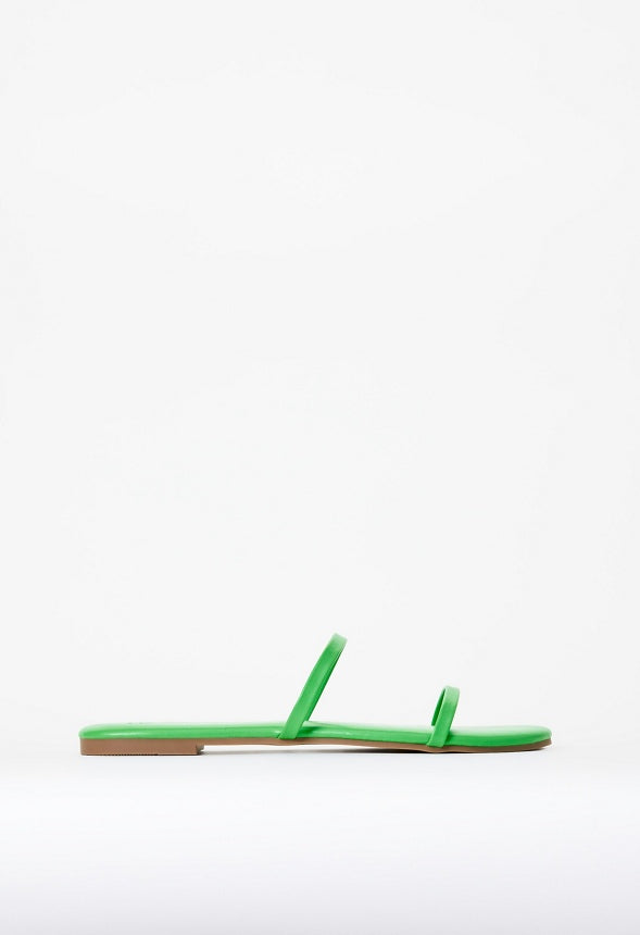 Toni Flat Slide Sandal Classic Green