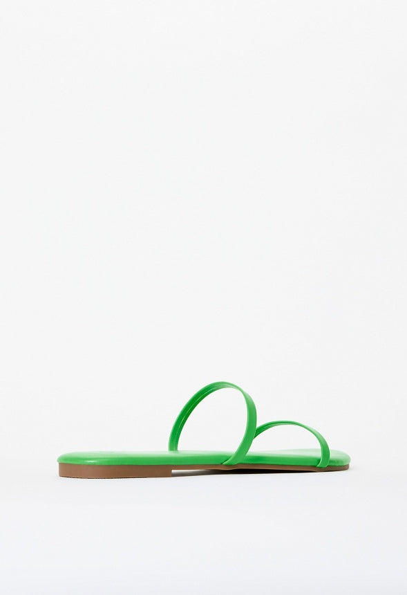 Toni Flat Slide Sandal Classic Green