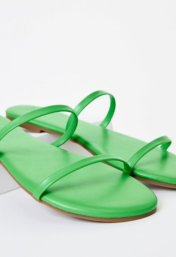 Toni Flat Slide Sandal Classic Green