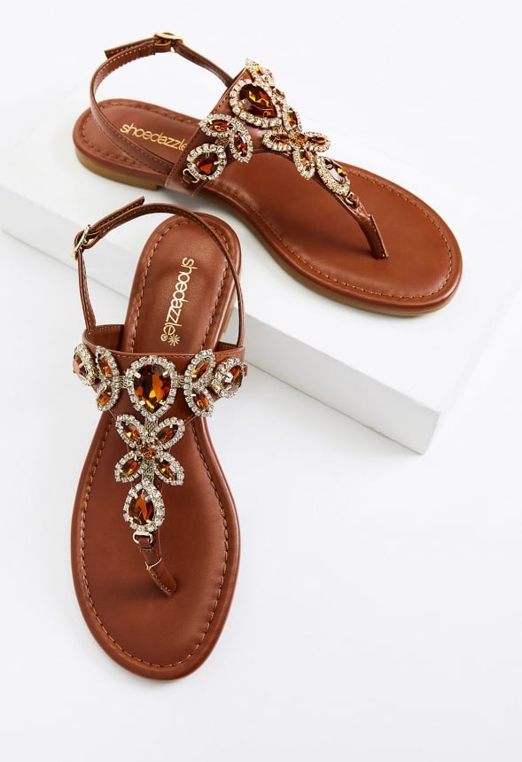 Julisa Flat Sandal Leather Brown