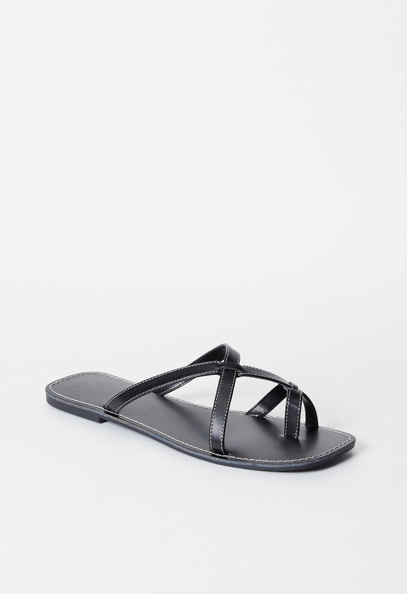 Chleo Flat Sandal Black