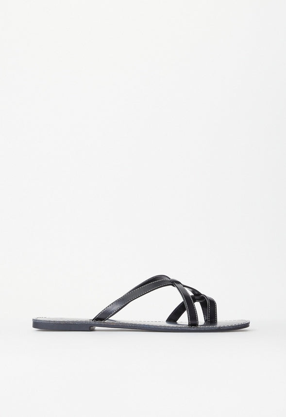 Chleo Flat Sandal Black