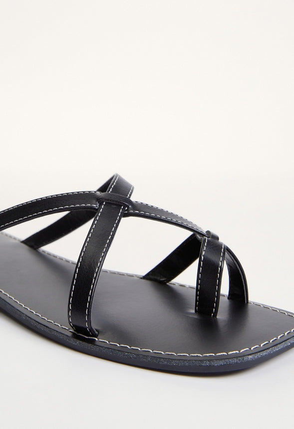 Chleo Flat Sandal Black