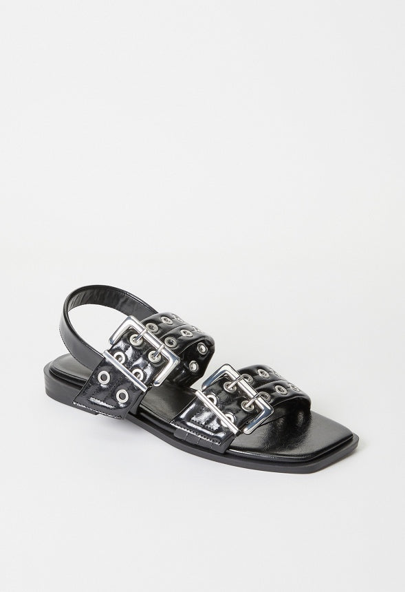 Kiki Flat Sandal Black