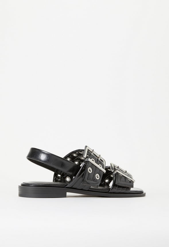 Kiki Flat Sandal Black
