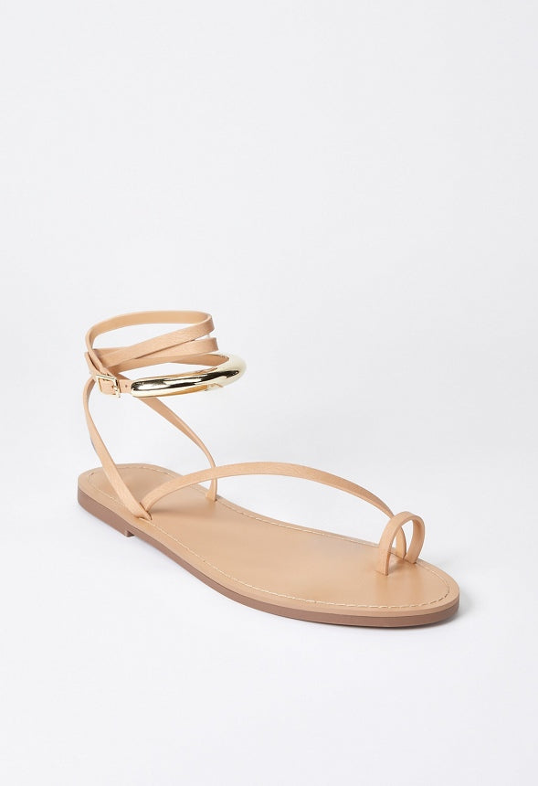 Tara Flat Sandal New Nude