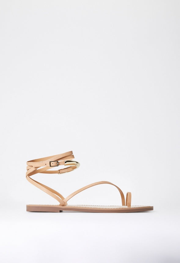 Tara Flat Sandal New Nude