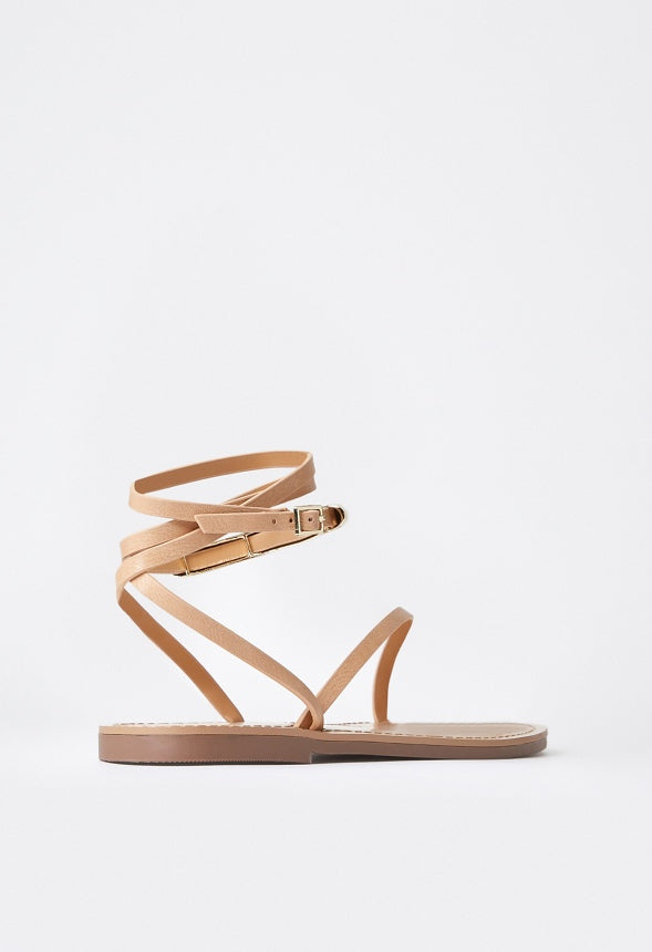 Tara Flat Sandal New Nude