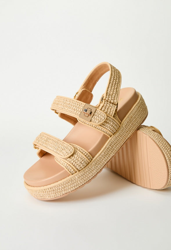 Clara Platform Sandal Natural