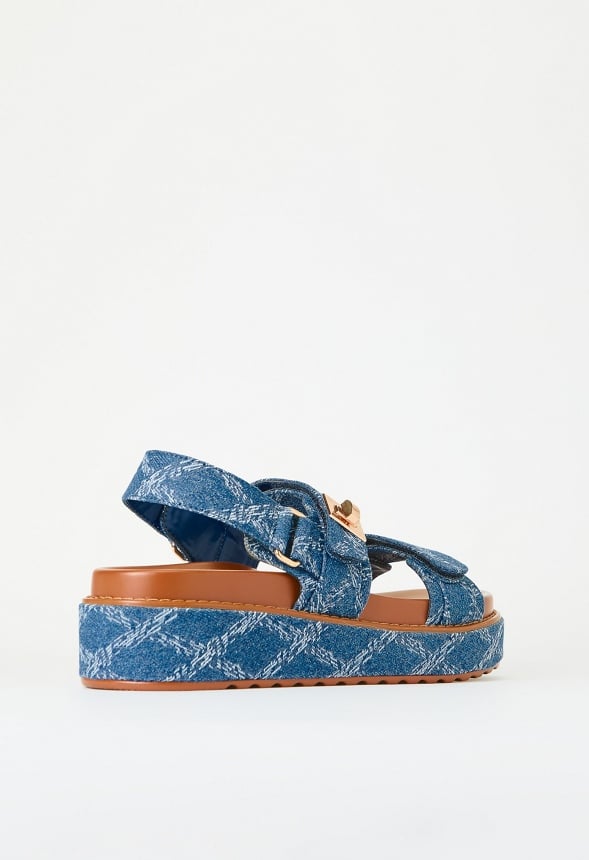 Clara Platform Sandal Denim