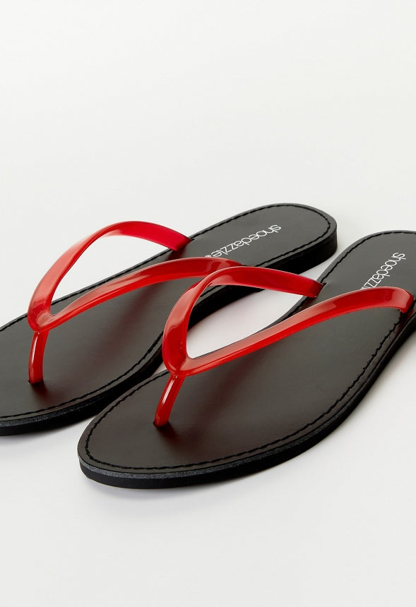 Kai Flat Thong Sandal Salsa Red
