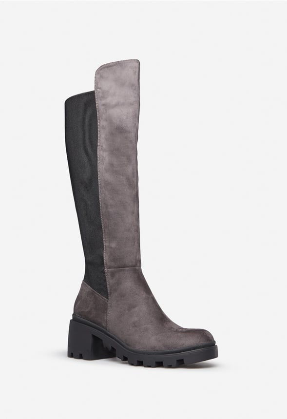 AYDEN CHUNKY BLOCK HEEL BOOT Magnet