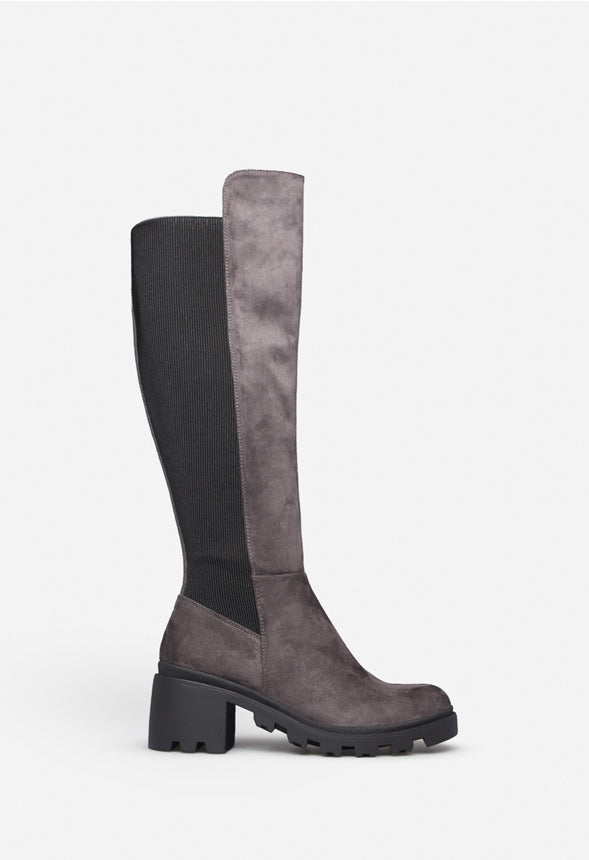 AYDEN CHUNKY BLOCK HEEL BOOT Magnet