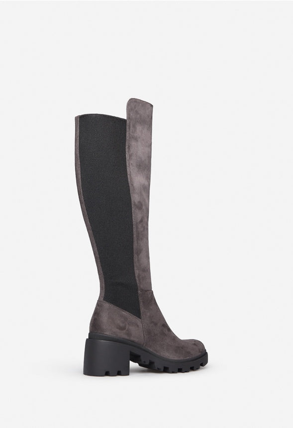AYDEN CHUNKY BLOCK HEEL BOOT Magnet