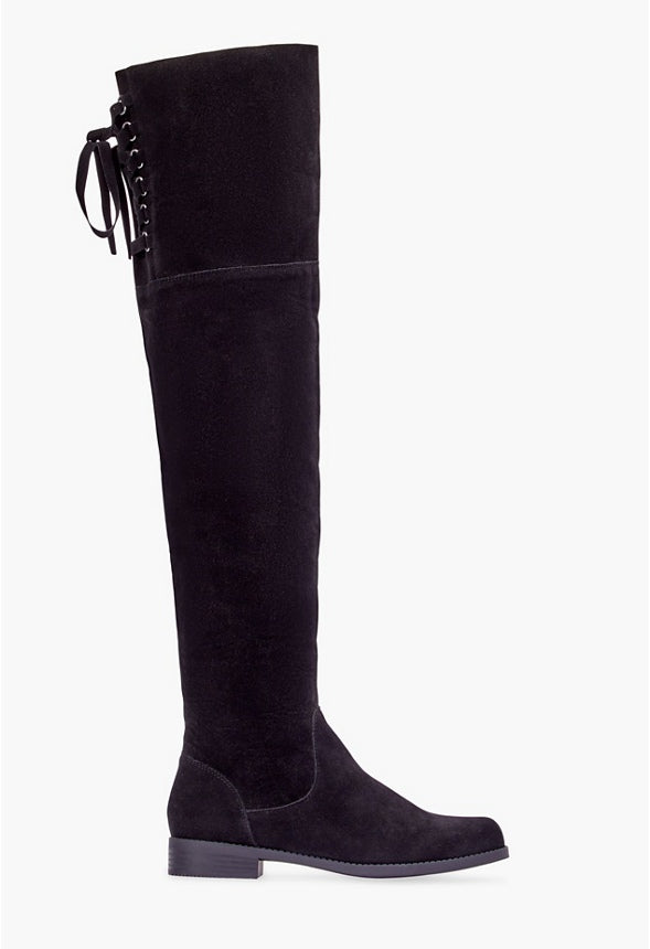 Ramona Over-The-Knee Flat Boot Black