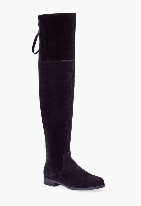 Ramona Over-The-Knee Flat Boot Black