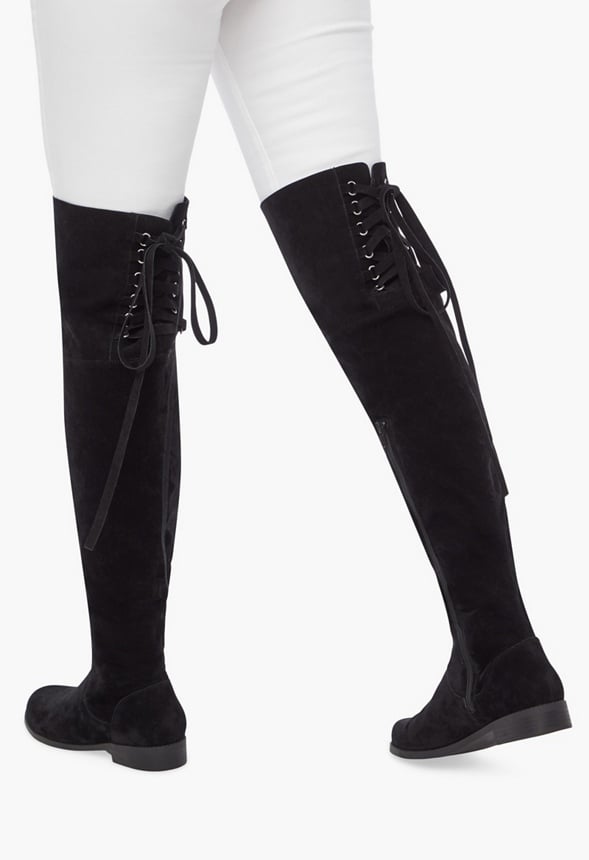 Ramona Over-The-Knee Flat Boot Black