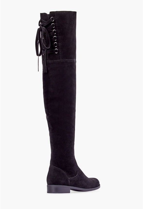 Ramona Over-The-Knee Flat Boot Black