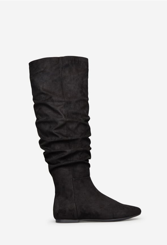 LARYA SLOUCHY FLAT BOOT Black