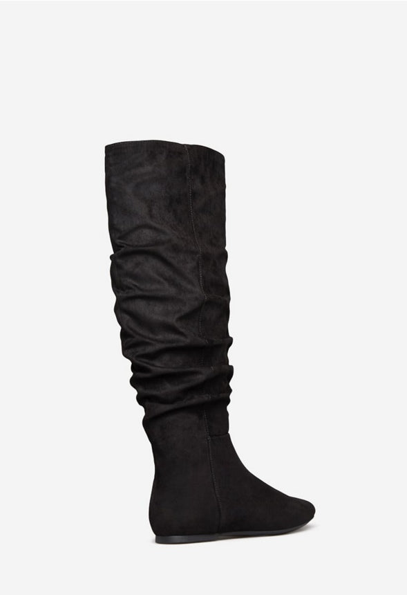 LARYA SLOUCHY FLAT BOOT Black