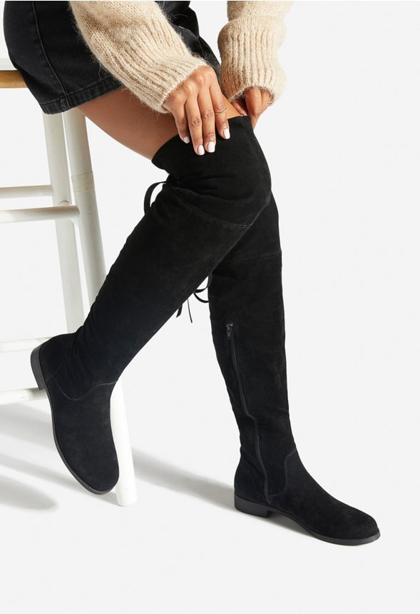 RAMONA HIGH FLAT BOOT Black