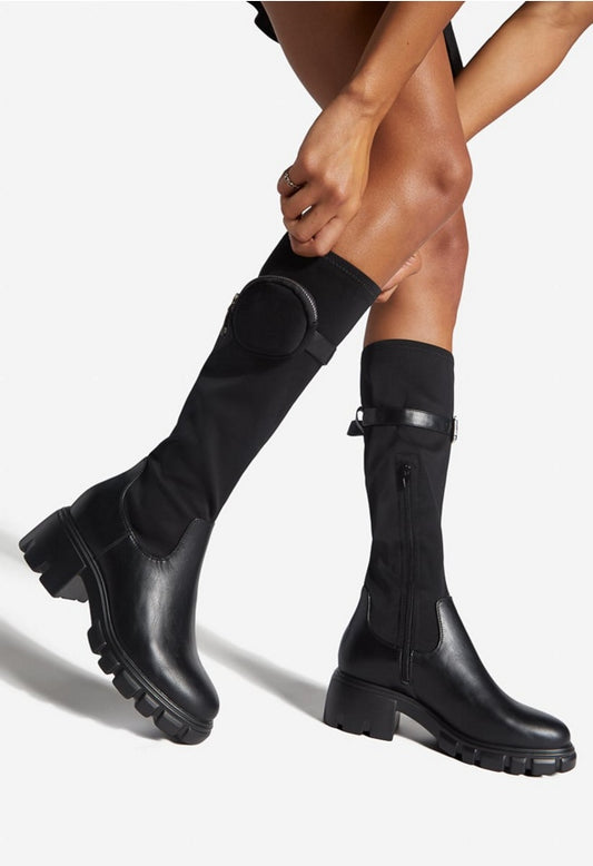 RAMERRA LUG SOLE BOOT Black Caviar