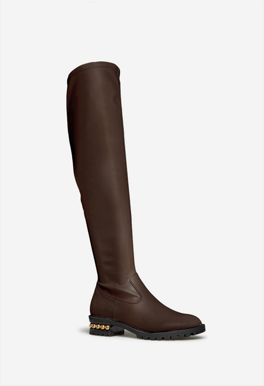 BRADANA TALL FLAT BOOT Coffee