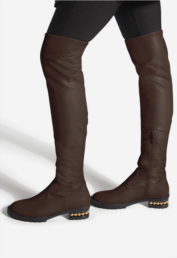 BRADANA TALL FLAT BOOT Coffee