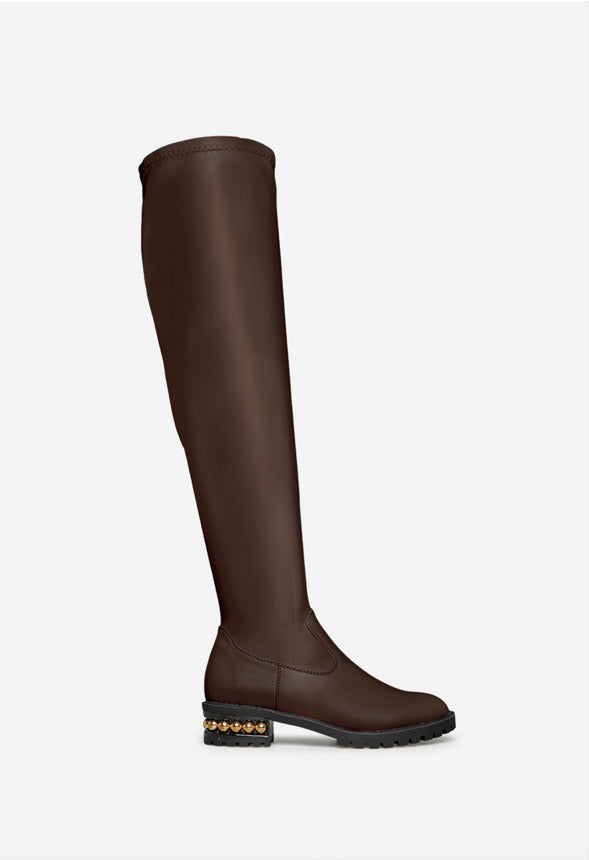 BRADANA TALL FLAT BOOT Coffee