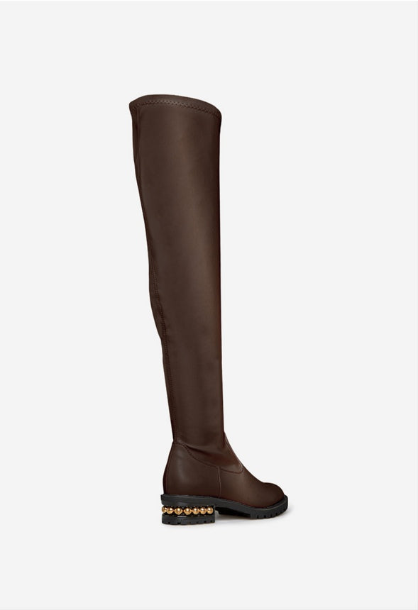 BRADANA TALL FLAT BOOT Coffee