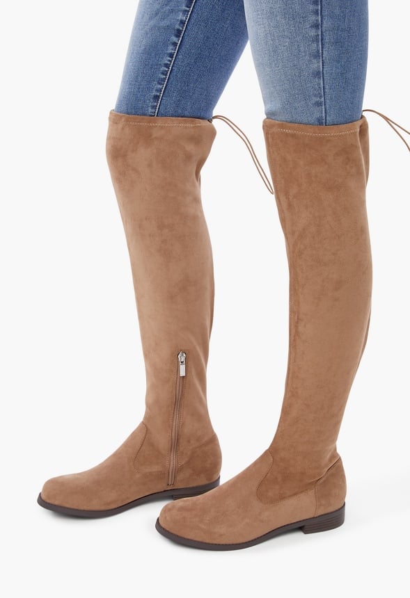 REENA HIGH FLAT BOOT Portabella