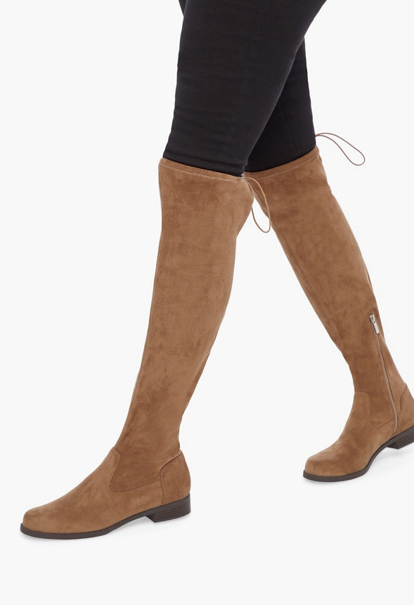 REENA HIGH FLAT BOOT Portabella