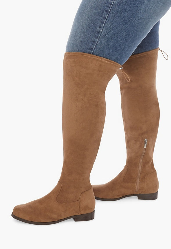 REENA HIGH FLAT BOOT Portabella