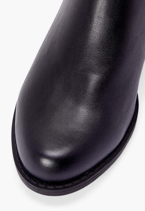Remy Zip Tall Boot Black Caviar