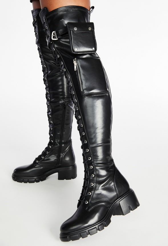 EMYR FLAT BOOT Black Caviar