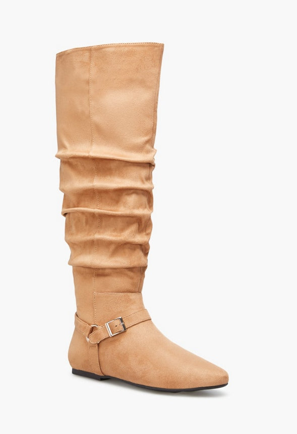 LARYA HARNESS FLAT BOOT Lt Tan