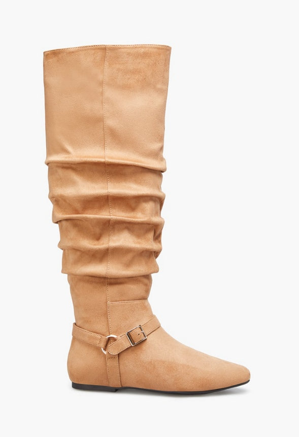 LARYA HARNESS FLAT BOOT Lt Tan