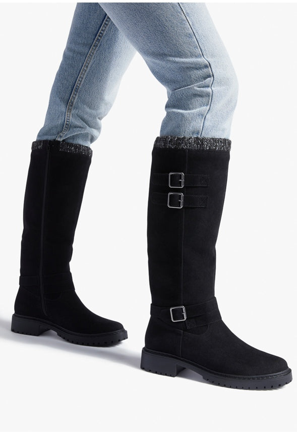 NOEL FLAT BOOT Black Caviar