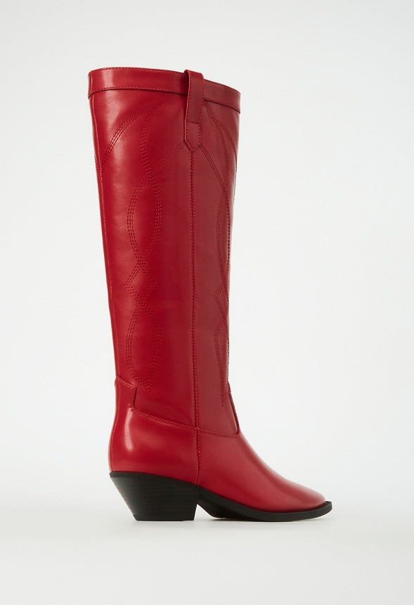 Tillie Western Boot Bright Red