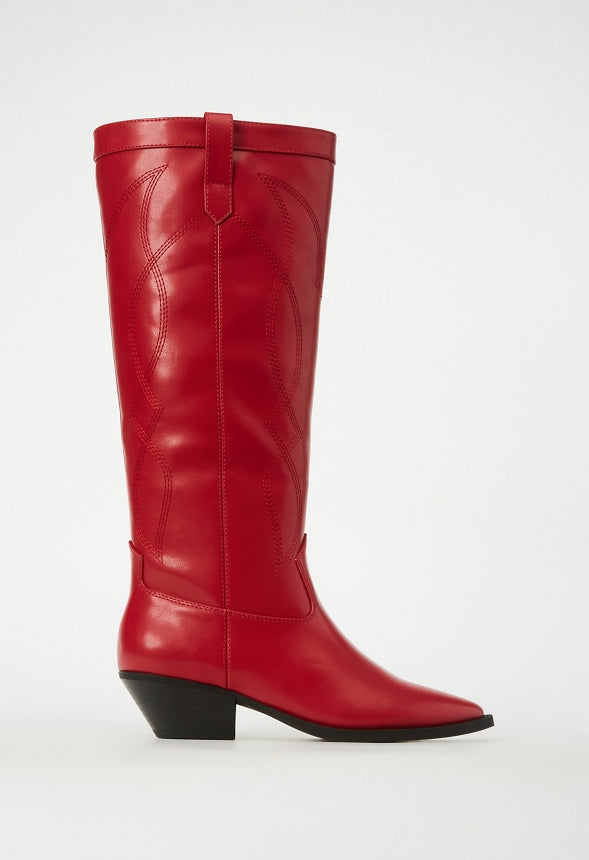 Tillie Western Boot Bright Red