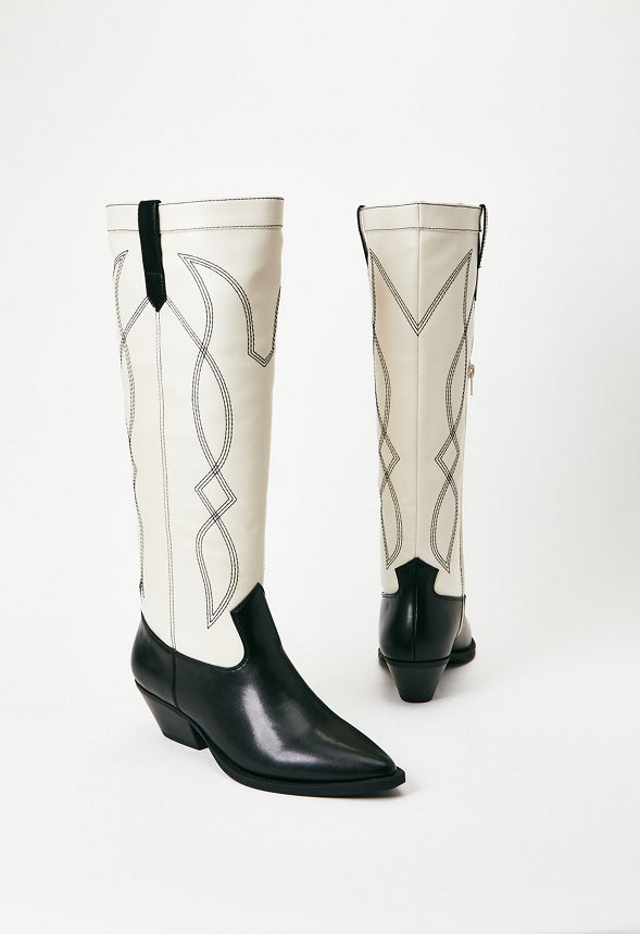 Tillie Western Boot Black/ Birch