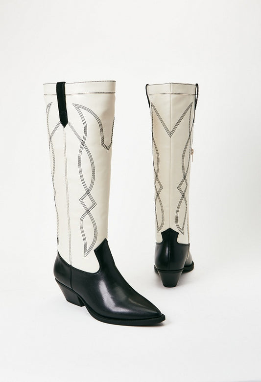 Tillie Western Boot Black/ Birch