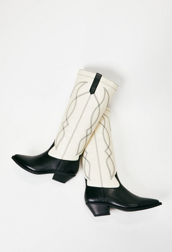 Tillie Western Boot Black/ Birch