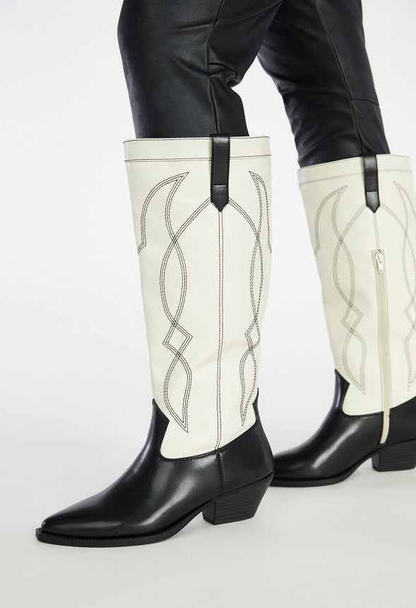 Tillie Western Boot Black/ Birch