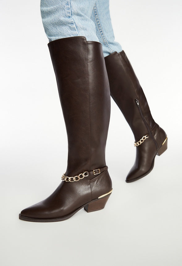 Cady Heeled Boot Coffee